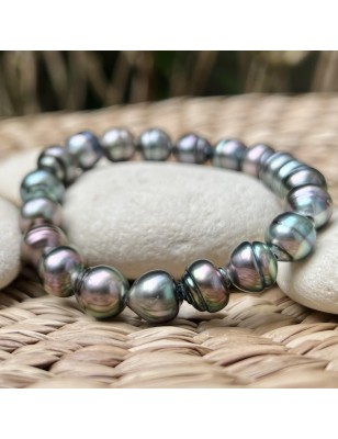 perles de culture de Tahiti en bracelet homme perle prix - bracelet tahitien
