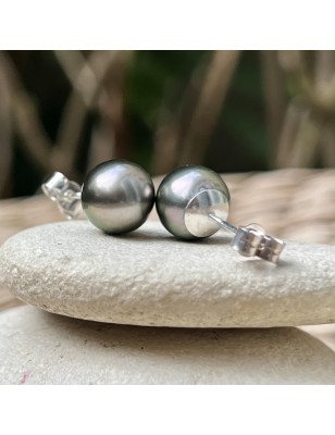 tahitian pearl women's earrings price - ear studs with cultured pearls