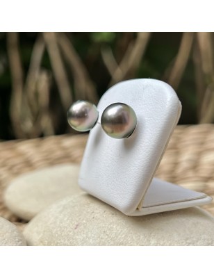 boucle oreille perle tahiti culture verte prix - boucles tahitiennes en perles