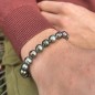 Moerava - Bracciale con 21 perle di Tahiti cerchiate (selezione)