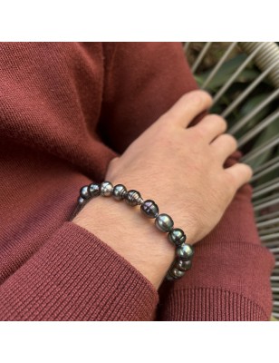 Moerava - Pulsera con 21 Perlas de Tahití Circuladas (Selección)
