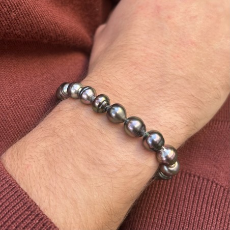 Moerava - 20 Ringed Tahitian Pearl Bracelet