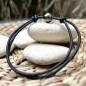 Orino – 10,30 mm Tahitiperlen-Lederarmband