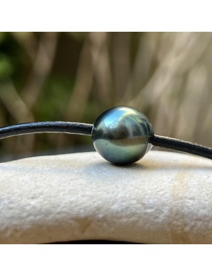 bracelet homme cuir perle de culture de Tahiti prix - bracelet homme tahitien