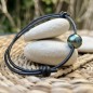 Orino - 10.79mm Tahitian Peacock Pearl Leather Bracelet