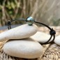 Orino - Perle de Tahiti Peacock de 10.79mm - Bracelet Cuir