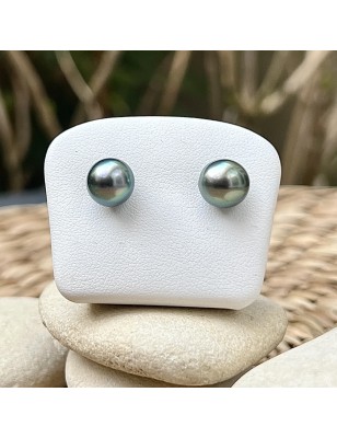 Pendientes de perlas de Tahití