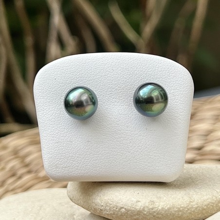 Pendientes de perlas de Tahití