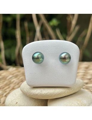 Pendientes con perla de Tahití