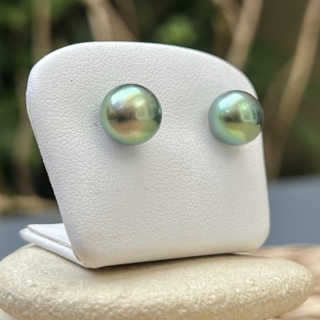 Pendientes con perla de Tahití