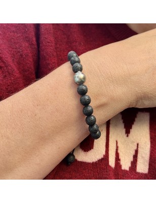 bracelet homme perle de culture de Tahiti - bracelet homme tahitien