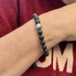 Lava Stones and Genuine Tahitian Pearl Bracelet