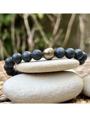 bracelet homme perle de culture de Tahiti - bracelet homme tahitien