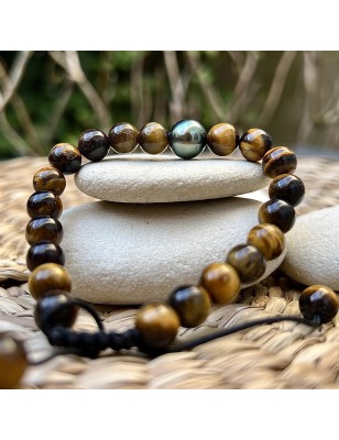 quel bracelet offrir à un homme ? bracelet homme perle noire de Tahiti prix - bracelet perles tahitiennes