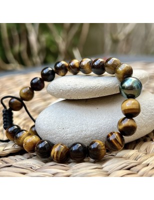 which bracelet to give a man you love ? Tahiti pearl men bracelet - prices and details - tahitian bracelet cultured pearls