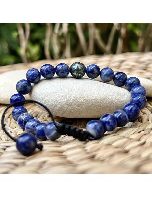 engraved cultured pearl from Tahiti men's bracelet - natural stones men's bracelet price