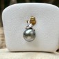 Hava-Peho - Green-grey Tahitian Pearl - 8.88mm