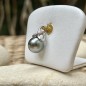 Hava-Peho - Green-grey Tahitian Pearl - 8.88mm