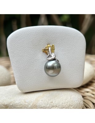 Hava-Peho - Perle de Tahiti Gris Vert - 8.88mm