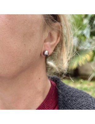 prix clous d oreille perle de Tahiti de huitre perle - perles tahitiennes en boucle oreille