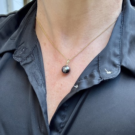 Vaimoana - Aubergine Tahitian Pearl - 10.84mm