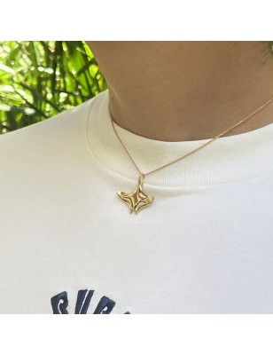 Goldener Herren-Anhänger Manta-Rochen