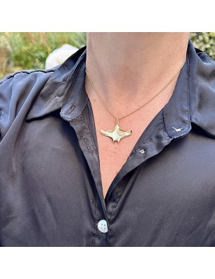 manta ray gold pendant for men price