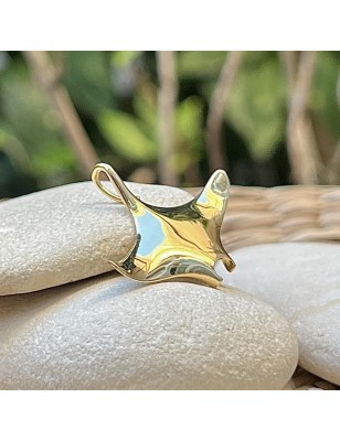 Goldener Herren-Anhänger Manta-Rochen