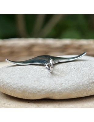 prix pendentif homme raie manta en or blanc 18 carats