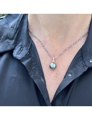 lime green tahitian pearl women's pendant - price tahitian women pendant