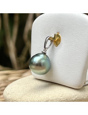 lime green tahitian pearl women's pendant - price tahitian women pendant