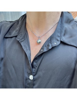 big Tahitian cultured pearl men's pendant price - tahitian pendant with 12 mm pearl
