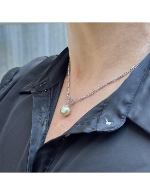 10.77mm - Tahitian Champagne Pearl Pendant - Hina Roa