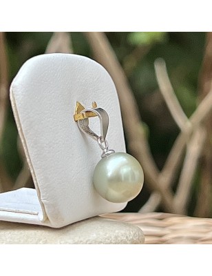 pendentif femme perle de culture de Tahiti champagne - prix pendentif femme tahitien