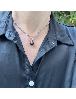 peacock tahitian pearl silver pendant price - tahitian pendant