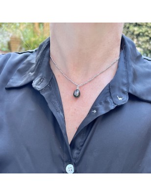 10.10mm - Tahitian Peacock Pearl Pendant - Hina Roa