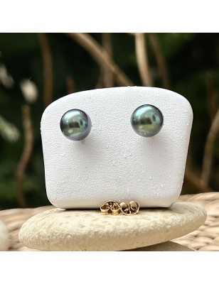 Te-Aho - Or 9 Carats - Bleu Lagon - 9.00mm