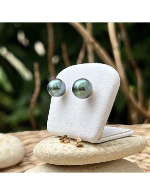blue tahitian pearl 9 carat earrings price - tahitian earrings for women