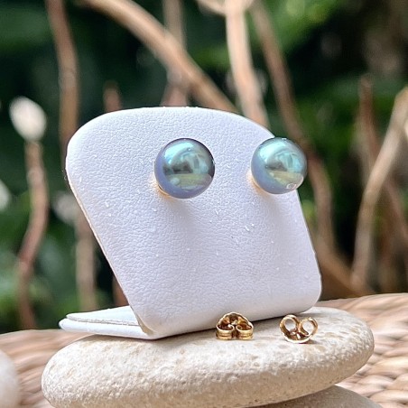 perles de Tahiti en boucles d'oreilles femme or 9c arats prix - perles en boucles en or pour femme