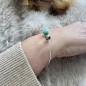 Vai Atea - Tahitian Peacock Pearl and Amazonite Bracelet