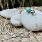 Vai Atea - Tahitian Peacock Pearl and Amazonite Bracelet