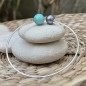 Vai Atea - Bracelet Perle de Tahiti Grise et Amazonite