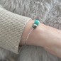 Vai Atea - Tahitian Grey Pearl and Amazonite Bracelet