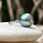 10.08mm Lagoon Tahitian Pearl 18k White Gold Pendant