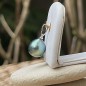10.08mm Lagoon Tahitian Pearl 18k White Gold Pendant
