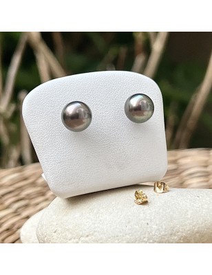 Серьги с таитянским жемчугом