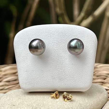 Pendientes de perlas de Tahití