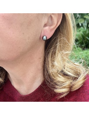 Pendientes de perlas de Tahití