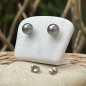 Rhodium-plated Earrings - Grey Tahitian Pearls