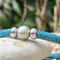 Heure Dorée - Champagne Tahitian Pearl Galuchat Bracelet